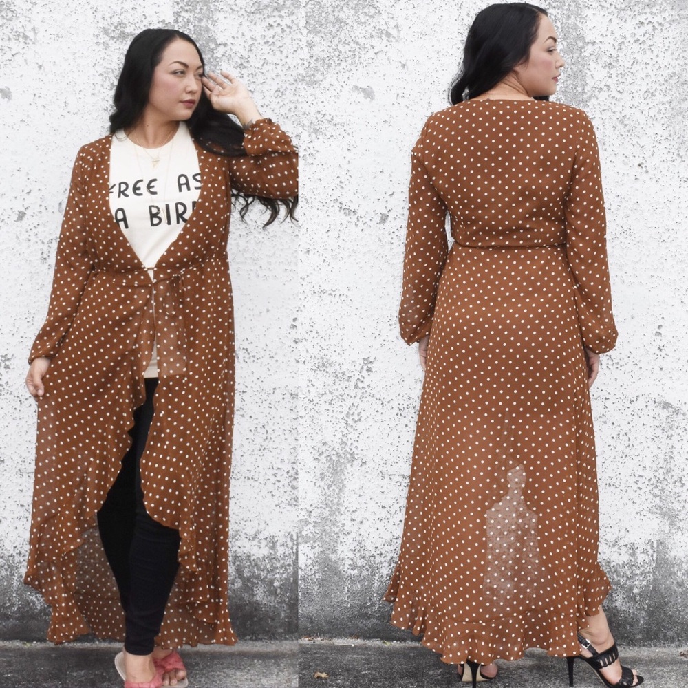 Polka dot wrap dress - Picture 2 of 2